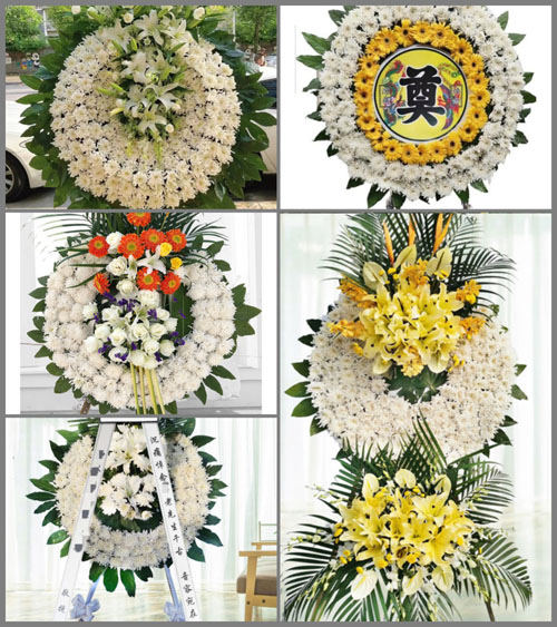 安徽六安市霍邱县周集镇倪岗村花圈速递